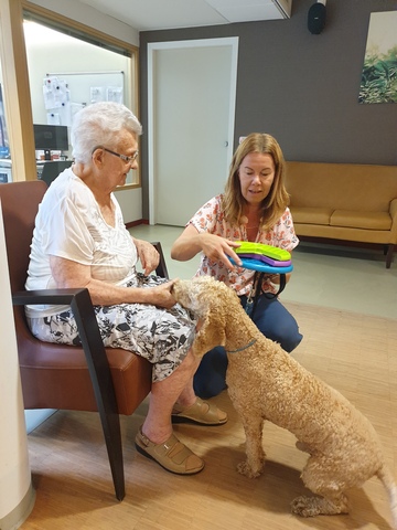 Vrouw en hond
